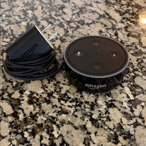 Amazon Echo Dot Black with Charger